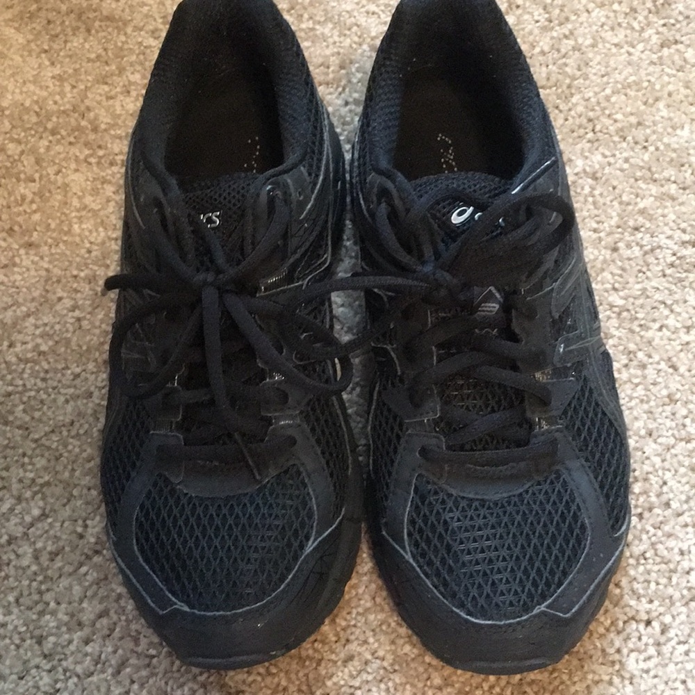 All Black Asics
